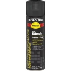 Rust-Oleum 15 Oz High Performance Enamel Flat Spray Paint - Black