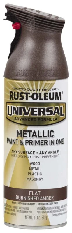Rust-Oleum 11-Ounce Flat Metallic Burnished Amber Spray Paint