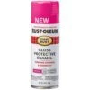 Rust-Oleum Stops Rust 347026 Protective Enamel Spray Paint, Gloss, Poppy Pink, 12 Oz Aerosol Can