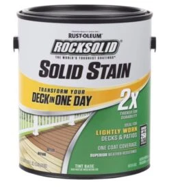Rust-Oleum 1-Gallon Black 2x Solid Stain Deck Resurfacer