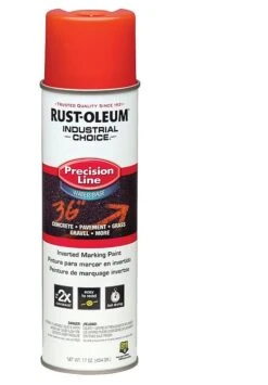 Rust-Oleum 17-Ounce Fluorescent Red M1800 System Water-Based Precision Line Marking Spray Paint