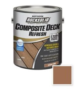 Rust-Oleum 1-Gallon Rocksolid Cedar Composite Deck Refresh Toner