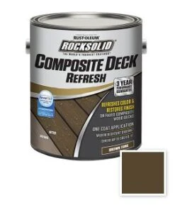 Rust-Oleum 1-Gallon Rocksolid Brown Composite Deck Refresh Toner