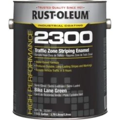 Rust-Oleum 1 Gal High Performance 2300 System Traffic Zone Striping Paint Semi-Gloss Bike Lane Green