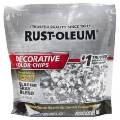 Rust-Oleum Glacier Gray Paint Color Flakes Case Of 6