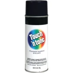 Rust-Oleum® Touch'n Tone® 10 Oz Multi-Purpose Spray Paint, Gloss Black Case Of 6