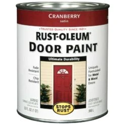 Rust-Oleum 1-Quart Cranberry Brush-On Door Paint