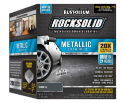 Rust-Oleum 70-Fluid Ounce Gunmetal Metallic Floor Coating Kit