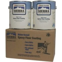 Rust-Oleum Sierra S40 1 Gal Gray Water-Based Epoxy Floor Coating Kit