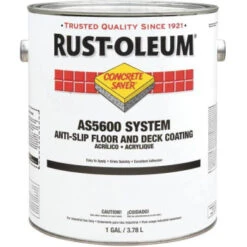 Rust-Oleum 1 Gal As5600 Black Flt Interior/exterior Anti-Slip Flor Paint