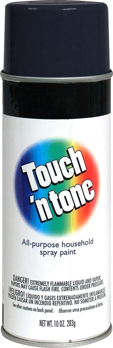 Rust-Oleum Touch 'N Tone, 10-Ounce, Flat Black, All Purpose Spray Paint - Image 2