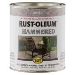 Rust-Oleum Interior/Exterior Paint, Silver, 1 Qt.