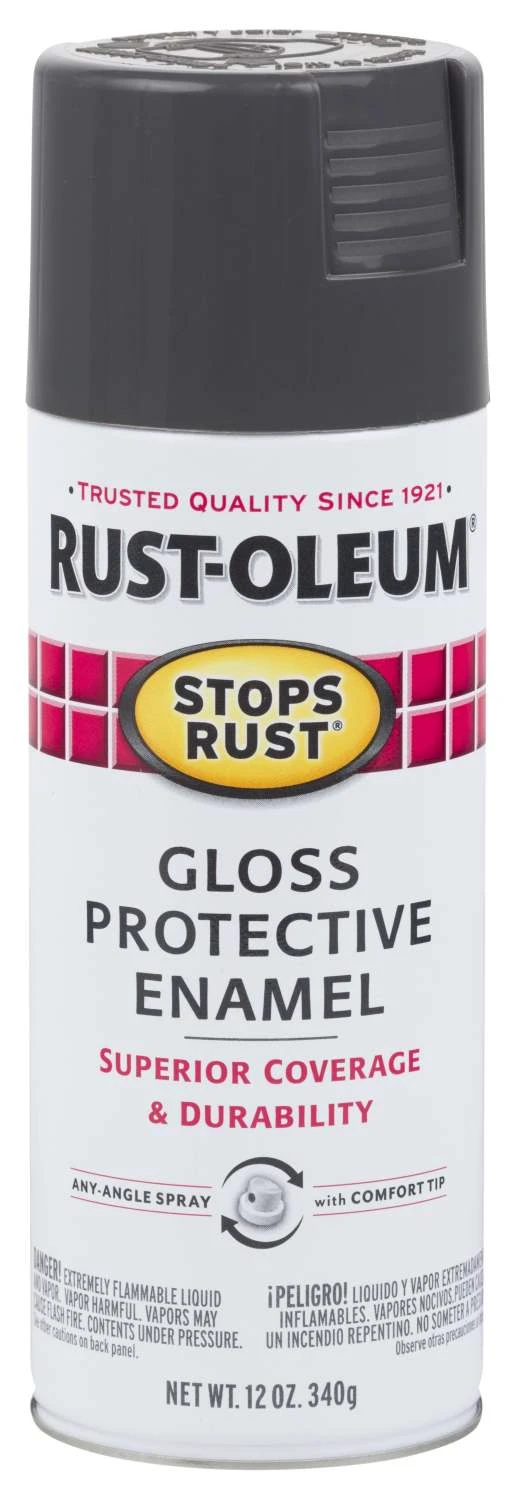 Rust-Oleum 12-Ounce Gloss Charcoal Gray Spray Paint