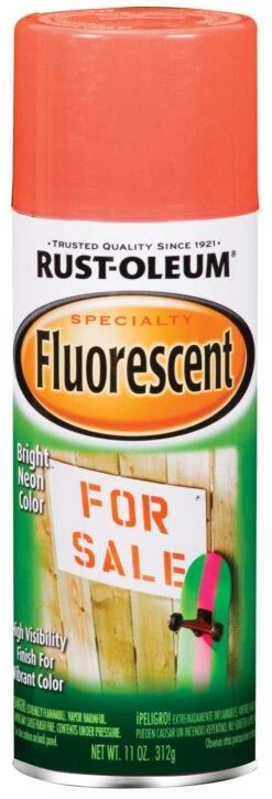 Rust-Oleum 11-Ounce Fluorescent Red-Orange Spray Paint