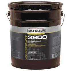 Rust-Oleum Forest Green Acrylic Enamel Coating, Gloss Finish, 150 To 270 Sq Ft./gal Coverage, Size: 5 Gal