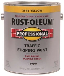 Rust-Oleum 1-Gallon Traffic Yellow Striping Brush-On Paint