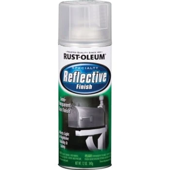 Rust-Oleum Reflective Spray Paint - Clear, 10 Oz, Case Of 6