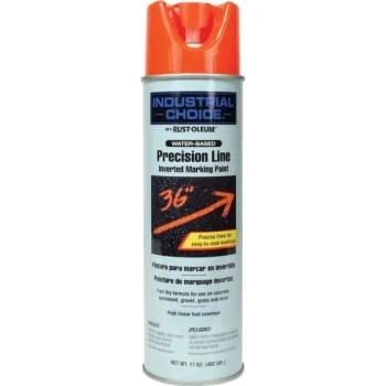Rust-Oleum Inverted Marking Paint - Fluorescent Red, Water, 17 Oz, Case Of 12