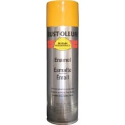 Rust-Oleum Performance Enamel Gloss Spray Paint, 15 Oz, CAT Yellow, Case Of 6