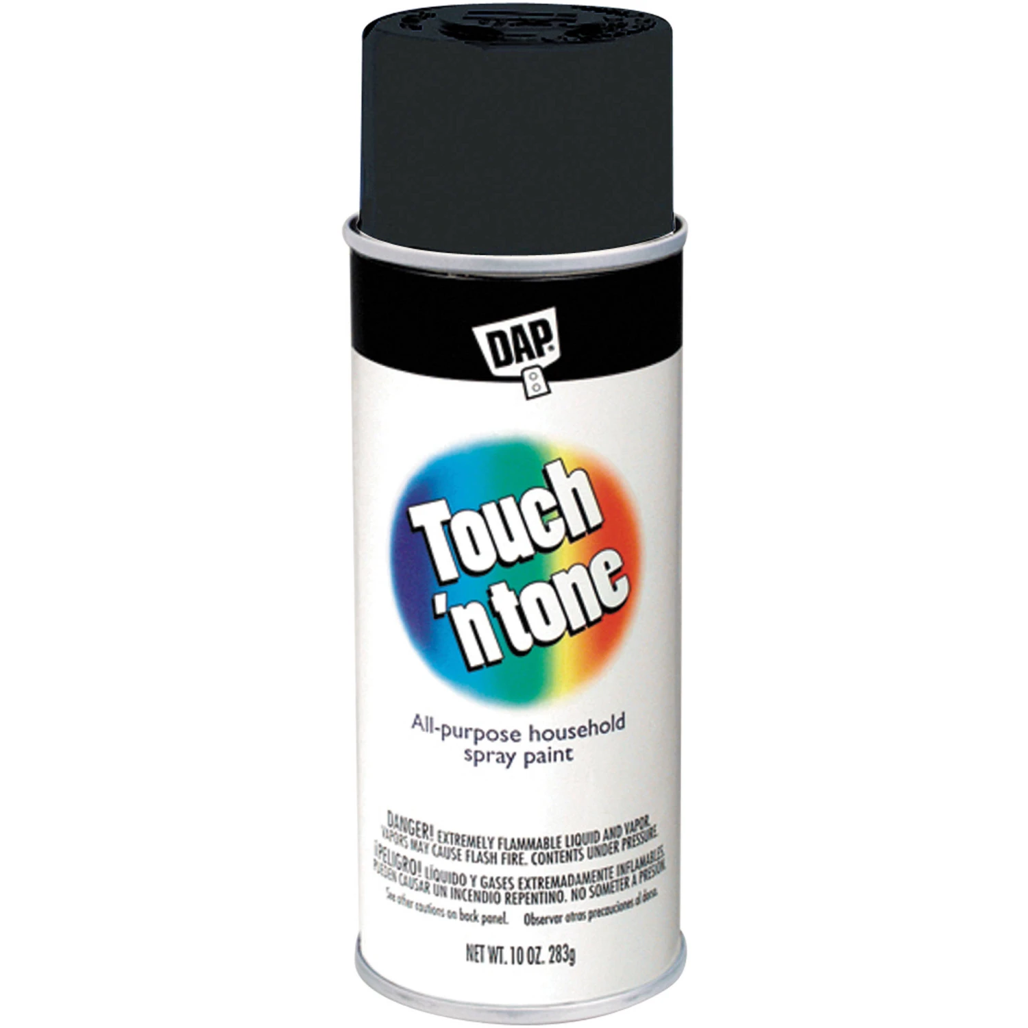 Rust-Oleum Touch 'N Tone, 10-Ounce, Flat Black, All Purpose Spray Paint