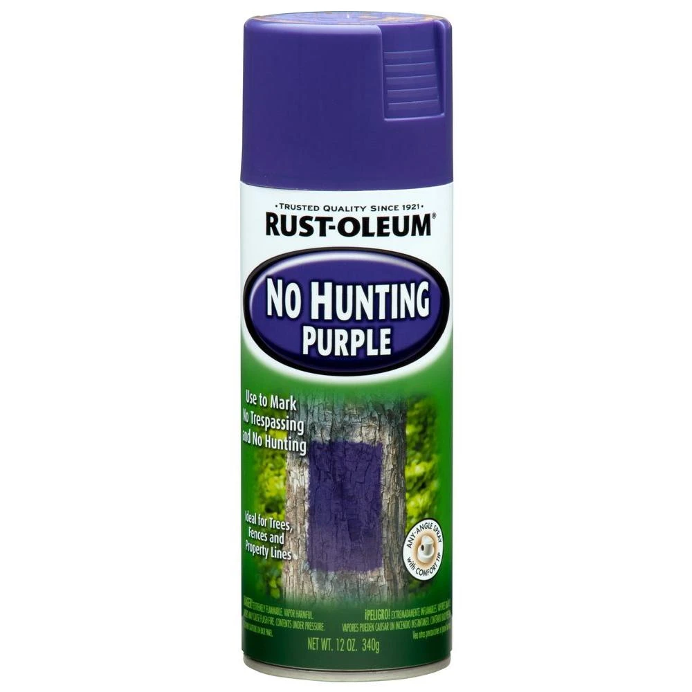 Rust-Oleum 12-Ounce Purple No Hunting Spray Paint - Image 2