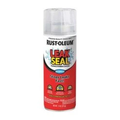 Rust-Oleum Leak Sealer: Oil/Latex, Clear, 11 Oz Container, Roofs/Gutters/Flashing/Ductwork, Gloss
