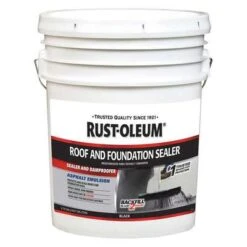 Rust-Oleum Sealer And Dampproofer: Asphalt Emulsion, Black, 4.75 Gal Container Size