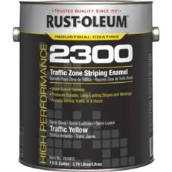 Rust-Oleum 1 Gal High Performance 2300 System Traffic Zone Striping Paint Semi-Gloss Yellow