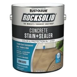 Rust-Oleum RockSolid Low-Gloss Concrete Stain & Sealer Case Of 2
