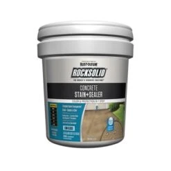 Rust-Oleum Rocksolid 5 Gal Low-Gloss Concrete Stain & Sealer