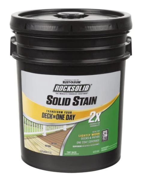 Rust-Oleum 5-Gallon Rock Solid 2x Solid Stain Resurfacer