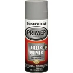 Rust-Oleum 11 Oz Stops Rust Filler And Sandable Primer Spray Flat Gray 6pk