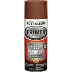 Rust-Oleum 11 Oz Stops Rust Filler And Sandable Primer Spray Flat Red 6pk