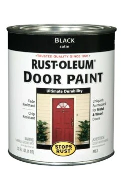 Rust-Oleum 1-Quart Satin Black Brush-On Door Paint