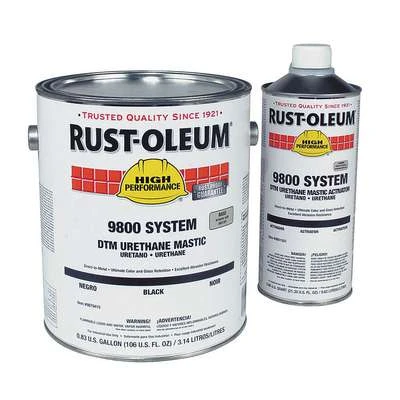 Rust-Oleum Urethane Activator And Finish Kit: Urethane Mastic, Base/Activator, Solvent, 9800