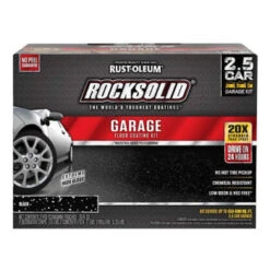 Rust-Oleum Rocksolid 152 Oz Black 2.5 Car Polycuramine Garage Floor Coating Kit