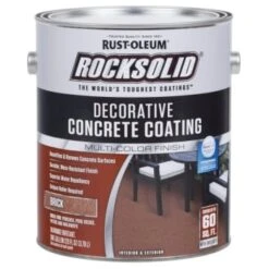 Rust-Oleum 128 Oz Brick Decorative Concrete Coating Package Of 2