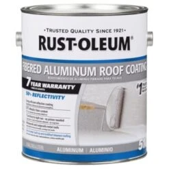 Rust-Oleum 115.2 Oz 7-Year Fibered Aluminum Roof Coating Package Of 2