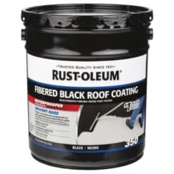 Rust-Oleum 608 Oz 350 Fibered Black Roof Coating