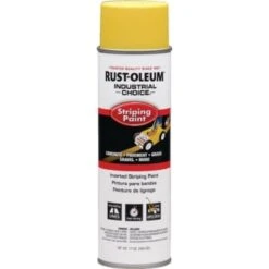 Rust-Oleum Traffic Spray Paint, Yellow, 18 Oz, Case Of 6