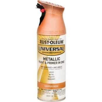 Rust-Oleum Copper Rose Metallic All Surface Spray Paint And Primer, Package Of 6