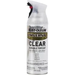 Rust-Oleum 11 Oz Clear Flat Hammered Spray Paint, Package Of 6