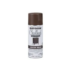 Rust-Oleum Sprayable Chalk Paint Chalked Ultra Matte Cocoa Bean Oil-Based Acrylic 12 Oz Cocoa Bean