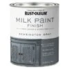 Rust-Oleum Matte Kensington Gray Water-Based Acrylic Milk Paint 1 Qt