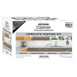 Rust-Oleum Cabinet Transformations Satin Dark Tint Base Cabinet Refinishing System Interior 1 Qt, 2PK