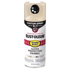 Rust-Oleum Stops Rust Gloss Almond Protective Enamel Spray 12 Oz, 6PK