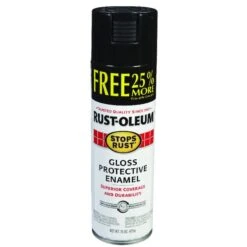 Rust-Oleum Black, Gloss, 15 Oz