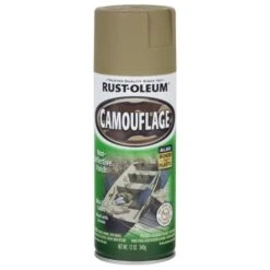 Rust-Oleum Khaki Camouflage, Flat, 12 Oz