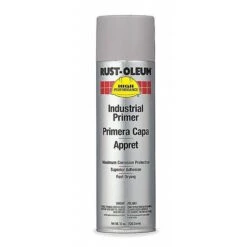 Rust-Oleum Rust Preventative Spray Primer, Gray, Flat Finish, 15 Oz