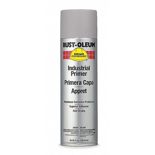 Rust-Oleum Rust Preventative Spray Primer, Gray, Flat Finish, 15 Oz